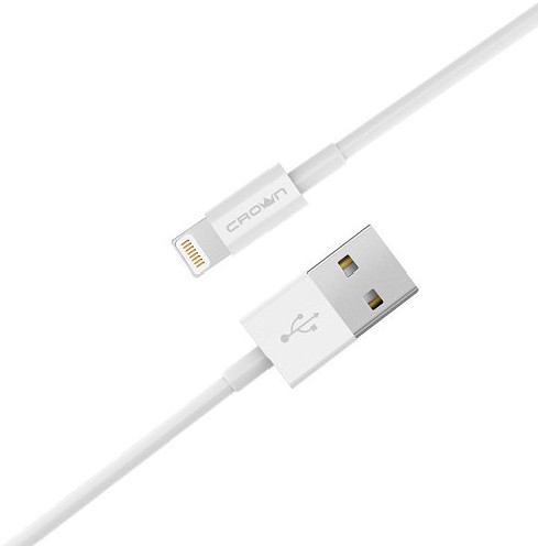 Кабель Crown USB - Lightning CMCU-005L white