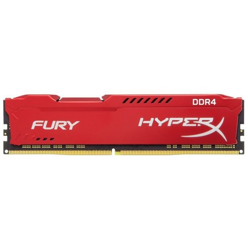 DIMM Kingston 16Gb/2400MHz DDR4 DIMM, HyperX Fury, CL15, HX424C15FR/16, Red