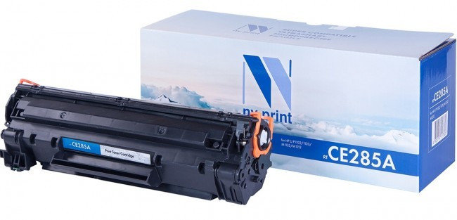 HP CE285A/725 Black Print Cartridge for LaserJet 1102/P1106/M1132/M1212/M1217, up to 1600 pages.