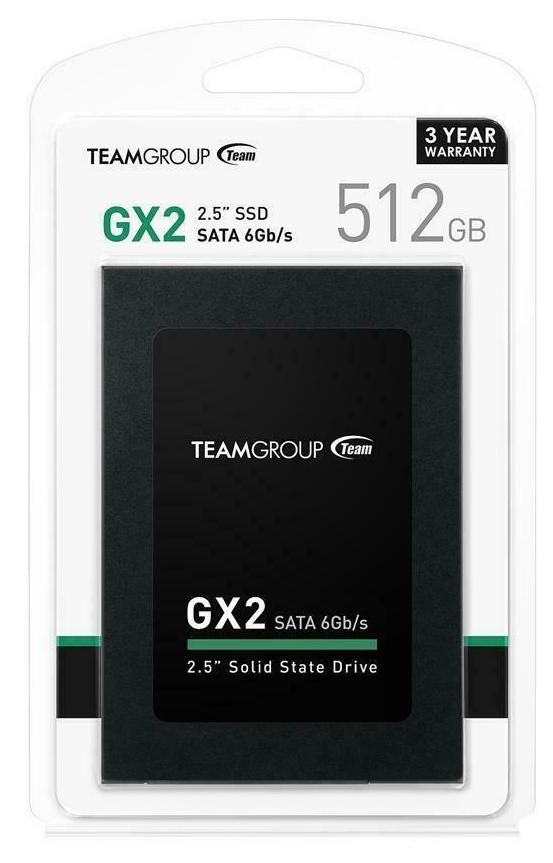 SSD-накопитель Team Group GX2 512Gb, 2.5, 7mm, SATA-III 6Gb/s, T253X2512G0C101