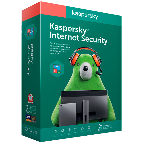 Антивирус Kaspersky  Internet Security 1г,2ПК