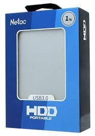 Внешний жёсткий диск  2.5" 1TB Netac K330-1T серебро