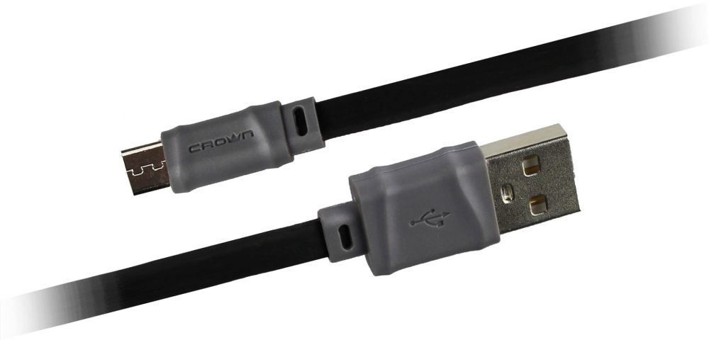 Кабель Crown USB - microUSB CMCU-006M black