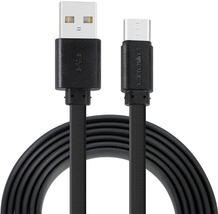 Кабель Crown USB - USB Type-C CMCU-3022C black