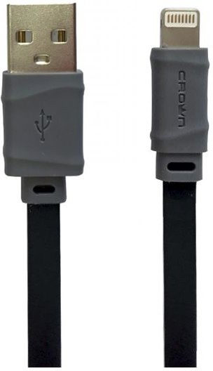 Кабель Crown USB - Lightning CMCU-006L black
